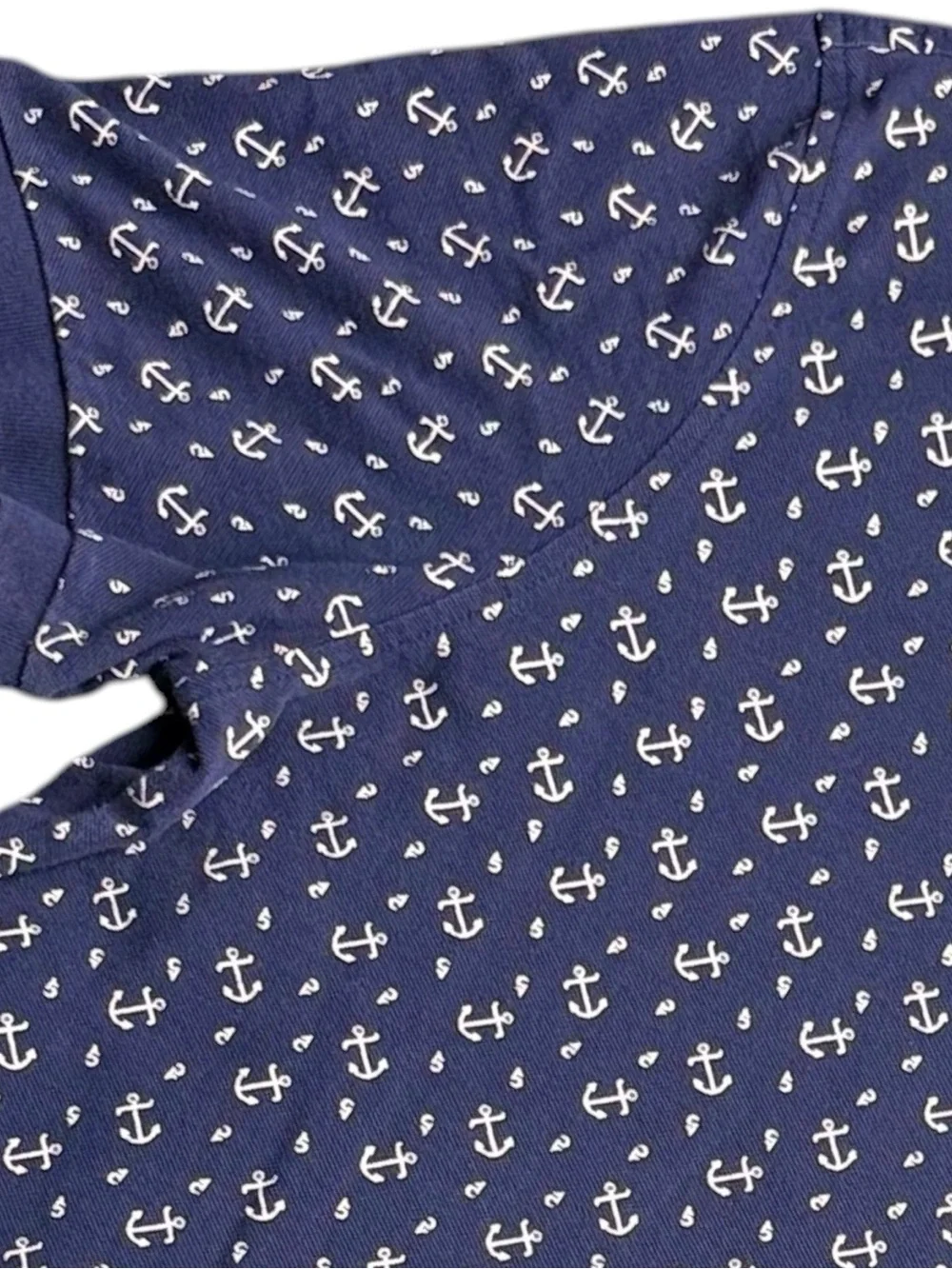 Polo Ralph Lauren Men’s L Featherweight Mesh Polo Shirt Anchor Nautical Navy